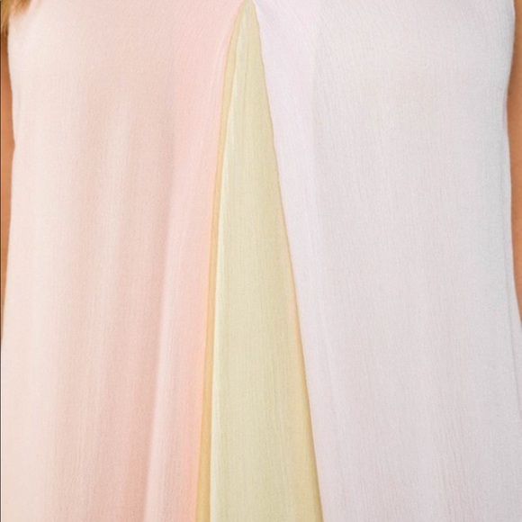 Large Sleeveless Front Color Block Maxi Dress - Picture 4 of 8